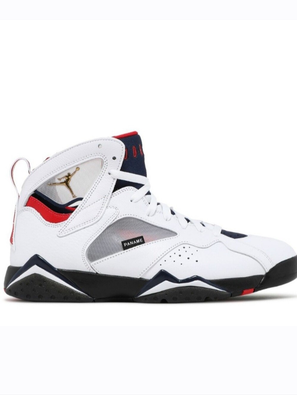Jordan Retro 7 High-Top Sneakers - White/Navy/Red/Gold